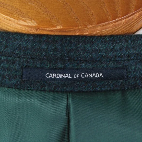 Cardinal of Canada NWT Wool Sport Coat Size 40R US In Blue & Green Melange